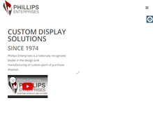 Tablet Screenshot of phillipsenterprises.com